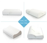 Contour Latex Foam Pillow with Bamboo Fiber Fabric Cover